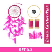 Asian Hobby Crafts DIY Dream Catcher Kit - Make one Complete Dream Catcher ( Pink)