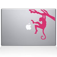 The Decal Guru Monkey Branch MacBook Decal Vinyl Sticker - 13" MacBook Pro (2015 & Older) - Pink (1130-MAC-13P-BG)