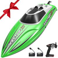 VOLANTEXRC Remote Control Boat RC Boat for Pool and Lakes, 20MPH High Speed RC Boat VectorXS with Self-righting Feature, Reverse Function for Kids or Adults (795-4 Green)