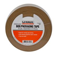 U-Haul Moving Box Paper Tape (Ideal for Moving, Packing, Storage Boxes) - 55 Yard Roll - Easily Tears by Hand