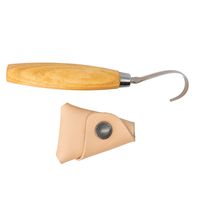 Morakniv Wood Carving Hook Knife 164, Right-Handed, w/Leather Sheath