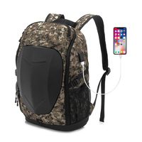 17.3 inch Gaming Backpack Waterproof Business Large Space Travel Backpacks Computer Bags for Men Brown