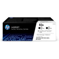 HP 83A | CF283AD | 2 Toner Cartridges | Black