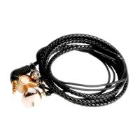 【Newest Earphone in 2019】Wristband Earphone,Bracelet Earphone, 2019 Earphone Bass headphones, In-ear Earbuds Hifi Stereo Headset with Waterproof IPX5, Fashion Hand strap for Sport Necklace 160 (Black)