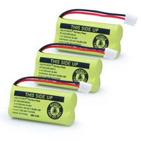 XUNTU 2.4V Rechargeable Battery Compatible with AT&T and Vtech Phones BT18433 BT184342 BT28433 BT284342 BT-8300 BATT-6010 BT1011 BT1018 BT1022 BT1031 89-1326-00-00/89-1330-01-00 / CPH-515D(Pack of 3)