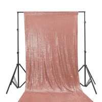 TRLYC Matt Blush Sequin Wedding Backdrop Sequin Curtain-7FT x 7.5FT
