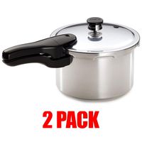 Presto 01241 4-Quart Aluminum Pressure Cooker (2 Pack)