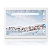 Tablet 10 inch, Android 8.1, 2+32GB Tablets PC, 3G Phablet Unlocked with Dual Slot Card, 1280x800 IPS, GMS Certified, WiFi, Bluetooth 4.0, GPS, OTG - Silver