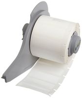 Brady M71-29-483 BradyBondz 1.5" Width x 0.5" Height White Color B-483 Ultra Aggressive Polyester Labels With Gloss Finish For BMP71 Label Printer (500 Per Roll)