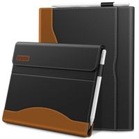 Infiland iPad Pro 11 2018 Case, PU Leather Multi-Angle Business Folio Stand Case Cover Built in Pocket for iPad Pro 11-inch Tablet 2018 Release(Support Pencil Charging/Auto Wake/Sleep）(Black)