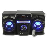 Craig - Magnavox, 3-Pieces CD Shelf System with Digital PLL FM Stereo, Radio Blue Color Lights, and Bluetooth Wireless Technology