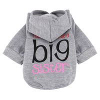 haoricu Pet Clothing, Fashion Hoodie Coat Puppy Cotton Blend T-Shirt for Small Pet Dog Apparel (XS, Gray)