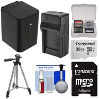 Essentials Bundle for Sony Handycam HDR-CX455, CX675, PJ670, PJ810, AX33, AX53, AX100, AX700 Camcorders with 32GB Card + NP-FV70 Battery & Charger + Tripod Kit