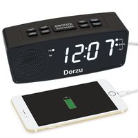 Clock Radio, Digital FM Bedside Alarm Clock Radio with USB Charger Port for Bedroom Guestroom or Livingroom