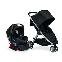 Britax B-Lively Travel System with B-Safe 35 Infant Car Seat, Raven - Birth to 55 Pounds