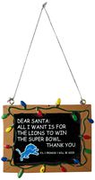 Detroit Lions Resin Chalkboard Sign Ornament