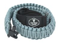 Ten Point Gear Gun Sling Paracord 550 Adjustable w/Swivels (Multiple Color Options) (Blued Silver)