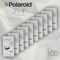 Polaroid ZINK Media 3 x 4 inch Photo Paper for Polaroid Z340 Camera and Polaroid GL10 Printer - Pack of 100