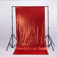 Zdada Red 4FTX9FT-Sequin Backdrop-Curtain,Red Sequin Photography Curtain for Christmas Decoration