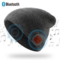 NICEWELL Wireless Bluetooth Beanie Music Hat Bulit in Headphones and Speakers, Unisex Unique for Teenagers and Adult (Grey)