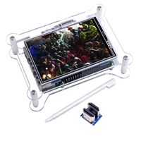kuman TFT Touch Screen+case, 3.5 Inch TFT LCD Display Monitor with Protective Case Support All Raspberry Pi System, Video Movie Play, Arcade Game, HDMI Audio Input (3.5 in Raspberry pi Screen)