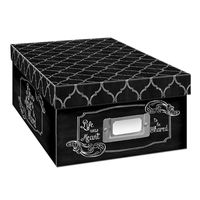 2PO Heavy-Duty Photo/Video Storage Box, Chalkboad Shared Design