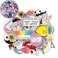86 Vinyl Stickers Pack for Laptop Water Bottles Teen Girls Trendy Aesthetic Cute Laptop Decal Stickers Waterproof