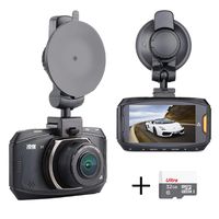 Ultra Full HD Car Dash Cam, 178 Degree Wide Angle Ambarella A7 Dashboard Camera Recorder Vehicle Black Box WDR Night Vision G-Sensor Parking Monitor Loop Recording, with 32G Memory Card