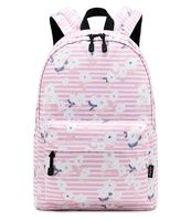Abshoo Lightweight Water Resistant Floral Stripe Backpacks For Teen Girls Women School Bookbags (Floral Stripe Pink)