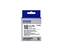 Epson LabelWorks Strong Adhesive LK (Replaces LC) Tape Cartridge ~3/4" Black on White (LK-5WBW) - for use with LabelWorks LW-400, LW-600P and LW-700 Label Printers