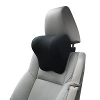 Dreamer Car Pillow for Driving Seat with Adjustable Strap, Balanced Softness Memory Foam Neck Pillow Car Seat Designed to Relieve Neck Pain and Muscle Tension,Black