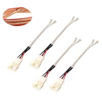 RED WOLF Update Car Door Dash Tweeter Speaker Wiring Harness Connector for Toyota Sequoia 2001-2007, Sienna 2004-2010, Solara 2004-2008 4PCS