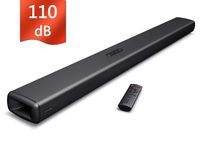 Sound Bar, Sound Bar for TV, Vinoil Soundbar with Built-in Subwoofer, Wired & Wireless Bluetooth Speaker for TV, Optical/AUX/Coaxial Input, Wall Mountable, Surround Sound System for TV & Home Theater