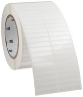 Brady THT-4-423-10 1.5" Width x 0.25" Height, B-423 Permanent Polyester, Gloss Finish White Thermal Transfer Printable Label (10000 per Roll)