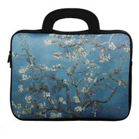 E - Living 7-8.4 Inch / 8.9-9 Inch / 10.1 Inch / 11.6-12.5 Inch / 13-13.3 Inch / 14-14.1 Inch / 15-15.6 Inch Neoprene Sleeve/Case/Bag/Cover with Handle (Almond Blossom, 13-13.3 Inch)