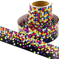 Bulletin Board Borders Confetti-Themed Border for Classroom Decoration 36ft