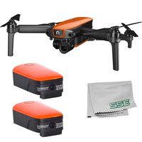 Autel Robotics EVO Foldable Quadcopter with 3-Axis Gimbal, 12MP Camera and Remote Controller, Orange (with 2 Batteries)