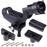 PLUSINNO Fishing Boat Rods Holder Large Clamp Opening 360 Degree Adjustable Fishing Rod Racks Folding Holder (RH50-1Pcs)