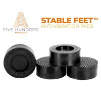 STABLE FEET Anti Vibration Pads for Washing Machine Complete with Double Sided Adhesive Discs