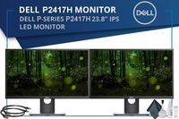 Dell P2417H 23.8" 16:9 IPS Monitor Bundle (2 Pack)