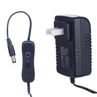 Tingkam UL Listed US Plug AC 100-240V to DC 12V 3A Power Supply Converter Transformer Adapter for 3528/5050 White/RGB LED Strip Lights (3A)