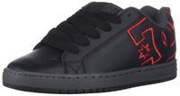 DC Men's Court Graffik Se Skate Shoe, Black/White/Grey, 8 D M US