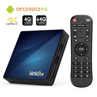 Android 9.0 TV Box 4GB RAM 64GB ROM, NinkBox N1 Max TV Box Android RK3318 Quad-Core 64bit Dual-WiFi 2.4GHz/5GHz, 3D Ultra HD 4K H.265 USB 3.0 BT 4.0 Smart TV Box