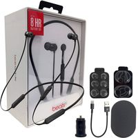 Beats by Dr. BeatsX Wireless In-Ear Headphones - Black - With Fast Key 2.4 Car Adapter & Ear Gel,Lighting USB Kit (Renewed)