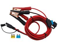 CUZEC 15FT 16AWG 15A Battery Alligator Clip to SAE Connector/12V SAE Quick Release Adapter to Alligator Clips Quick Disconnect Cable (CU10340B)