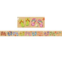 Teacher Created Resources Flip Flops Straight Border Trim (5648)