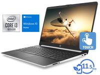 HP 15 (7PA01UA) Laptop, 15.6" HD Touch Display, Intel Core i3-1005G1 Upto 3.4GHz, 8GB RAM, 128GB SSD, HDMI, Card Reader, Wi-Fi, Bluetooth, Windows 10 Home S