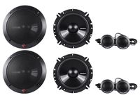 (2) Pairs Rockford Fosgate Prime R165-S 6.5" Car Audio Component Speakers 6 1/2"