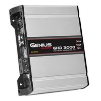 Genius GHD-3000 3000 Watts-RMS Compact Car Amplifier Monoblock Class-D 1-Ohm Stable