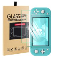 [2 Pack] Nintendo Switch Lite 2019 Screen Protector Tempered Glass POKANIC Transparent HD Clear Anti-Scratch Protector Bubble Free Dock-able Easy Installation Film Compatible with Nintendo Switch Lite